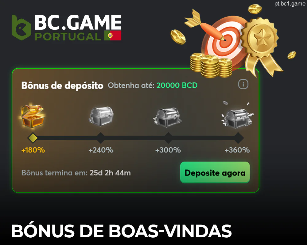 Informações sobre o bónus de boas-vindas BC.Game para novos jogadores