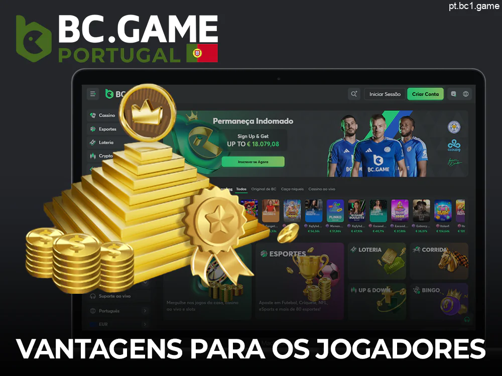 Vantagens da BC.Game para os jogadores e apostadores portugueses