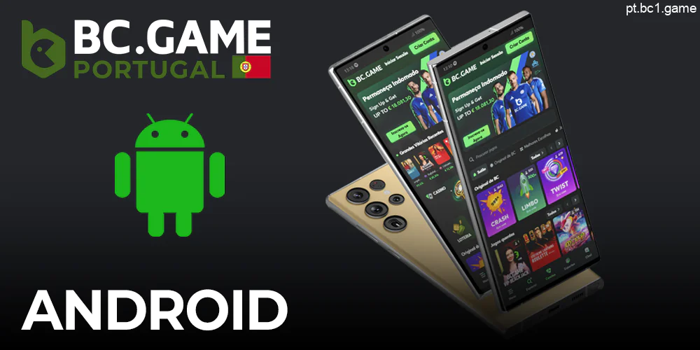 Aplicação de casino BC.Game para telemóveis Android