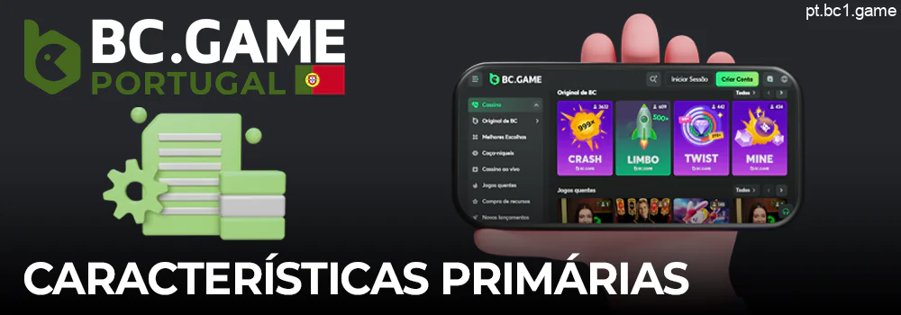 Informações básicas sobre a aplicação BC.Game