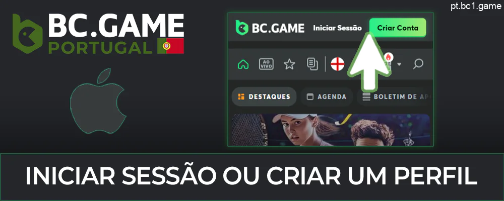 Inicie sessão na sua conta BC.Game ou registe-se para começar o jogo