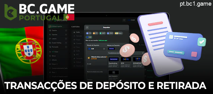 Métodos de pagamento no site do casino BC.Game